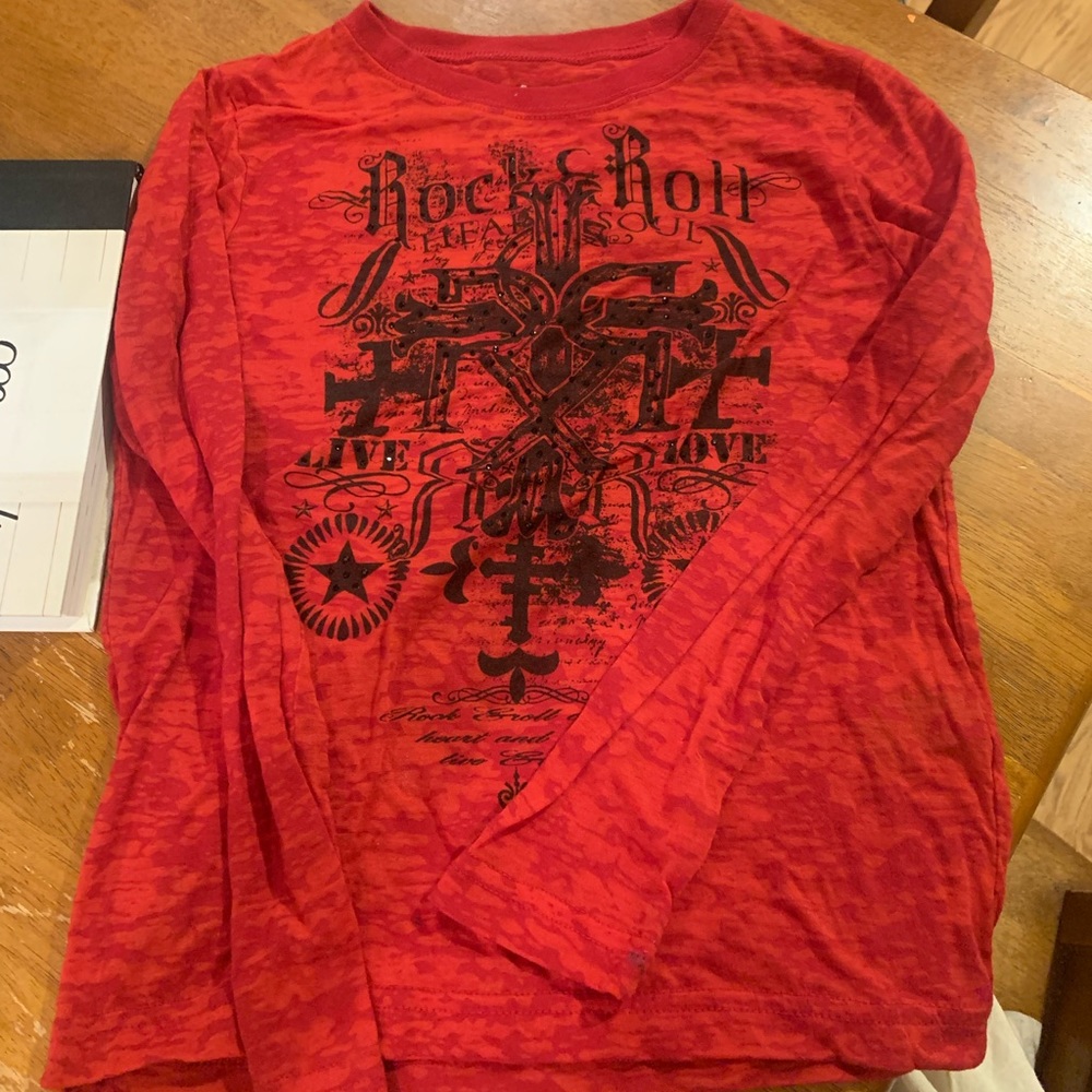 Red Embellished Top